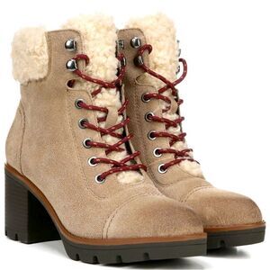 NWT Naturalizer Women's Varuna 2 Waterproof Booties Oatmeal Suede Size 7.5